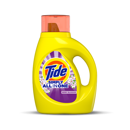 Tide Simply All-In-One Liquid Laundry Detergent, Berry Blossom - Image 2