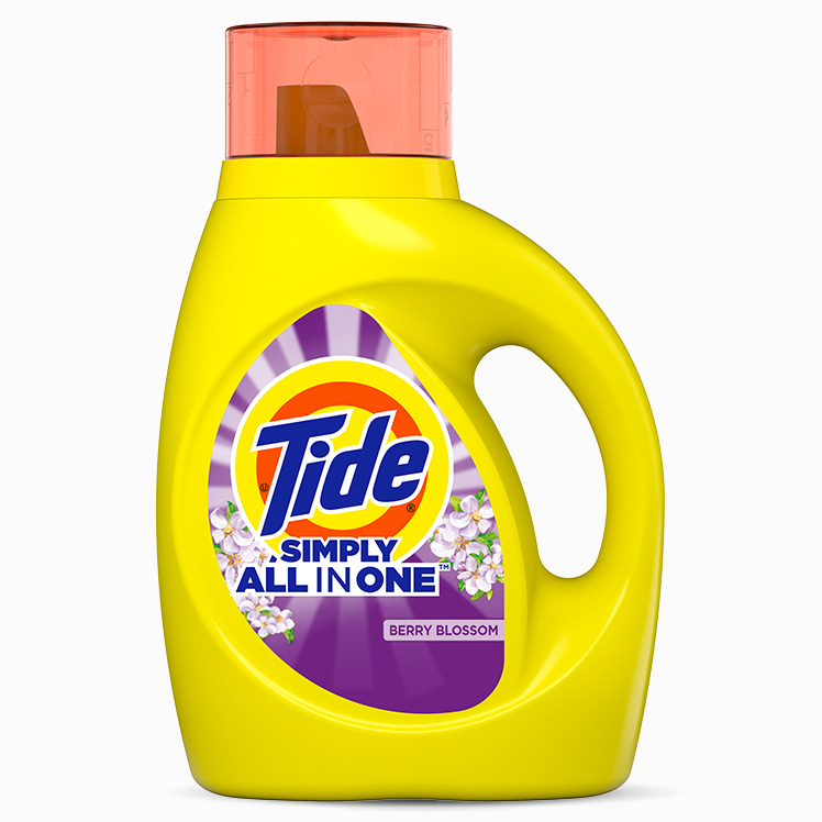 Tide Simply All-In-One Liquid Laundry Detergent, Berry Blossom - Image 3