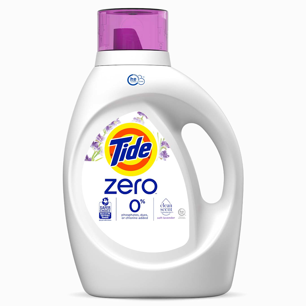 Tide Zero Soft Lavender Liquid Laundry Detergent - Image 2